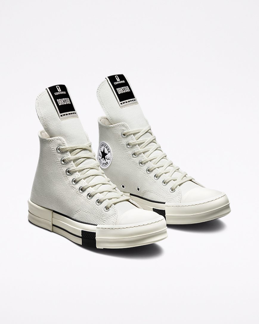 Pánské Boty Vysoké Converse x DRKSHDW DRKSTAR Chuck 70 Bílé Černé | CZ NSBO95